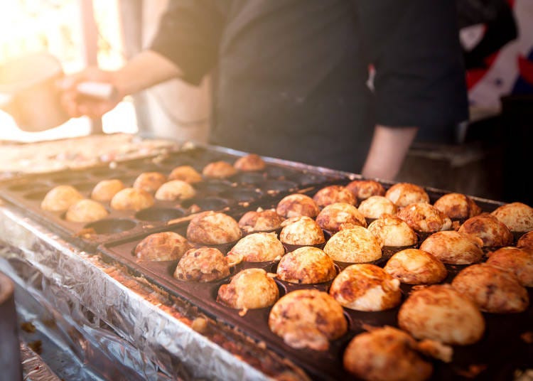 Now typically filled with octopus meat, takoyaki's predecessor was filled with beef!