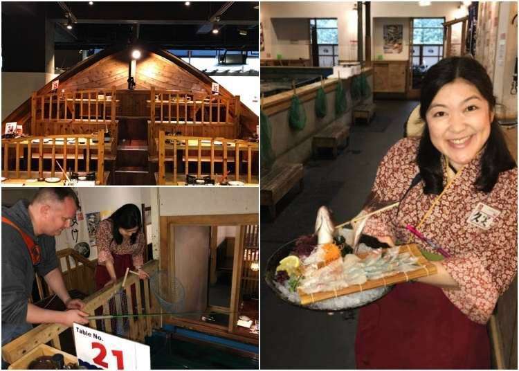 Checking out Restaurant Zauo - The Quirky Tokyo Restaurant Where You Catch Your Own Fish!