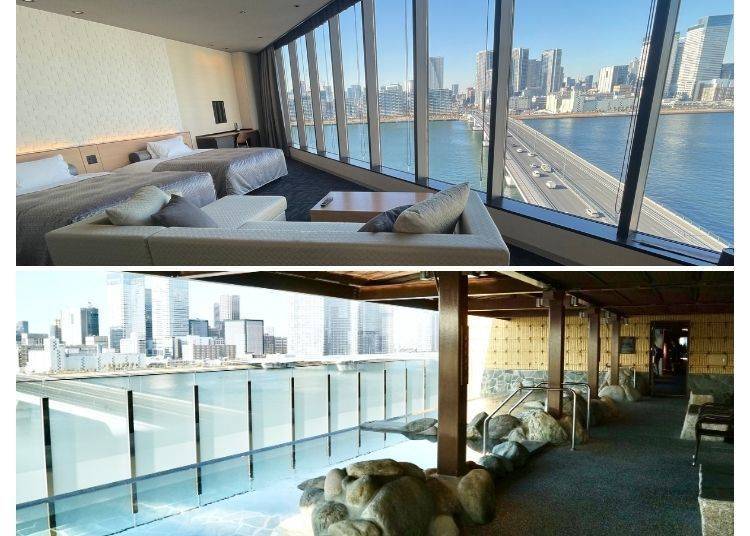 "The Tokyo Toyosu Manyo Club" - Rooms and Hot Springs / Photo courtesy of "Ms. Mentaiko's Life and Travel Diary" Facebook & Instagram Page
