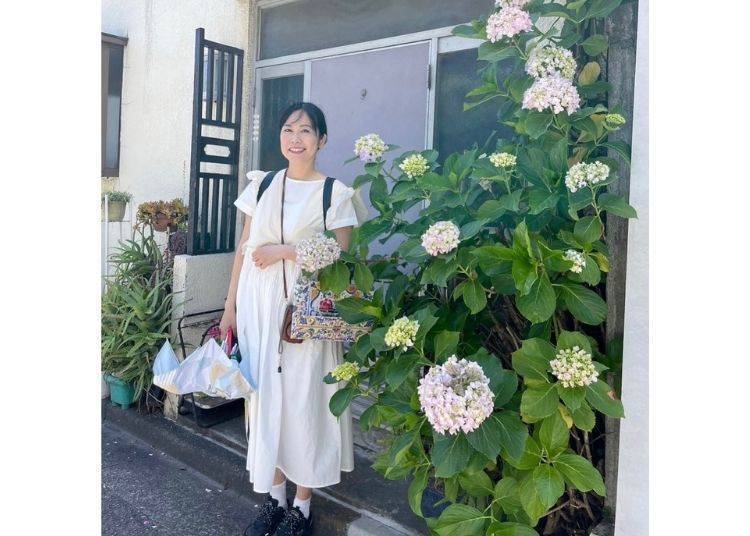 เดือนมิถุนายนเป็นช่วงที่ดอกไฮเดรนเยียบานสวยงาม / ภาพได้รับความอนุเคราะห์จากเพจ Facebook & Instagram "Ms. Mentaiko's Life and Travel Diary"
