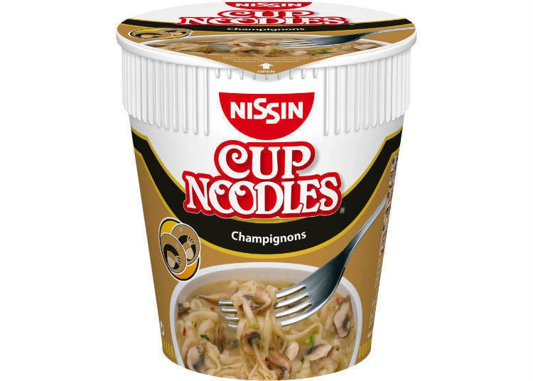 Cup Noodles: Champignons flavor, from Germany