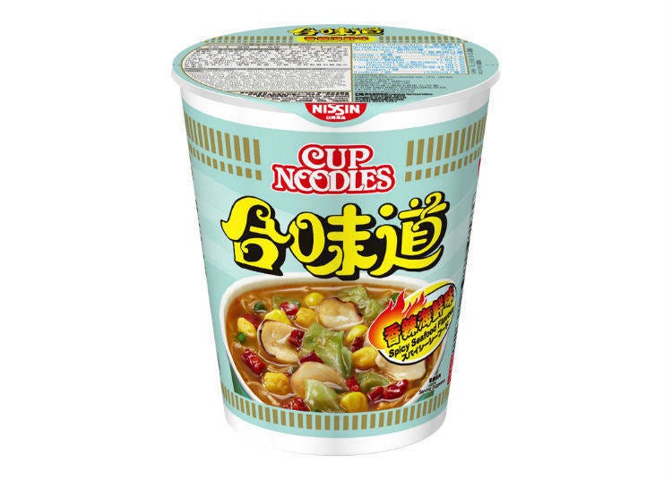 Cup Noodles: Spicy Seafood flavor, from Hong Kong