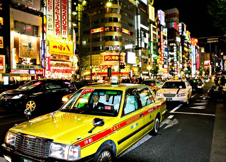9)日本計程車要怎麼搭？