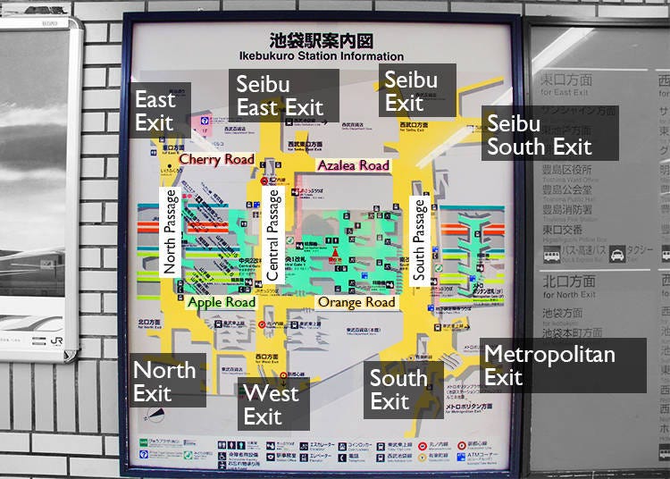 2）The Structure of Ikebukuro Station