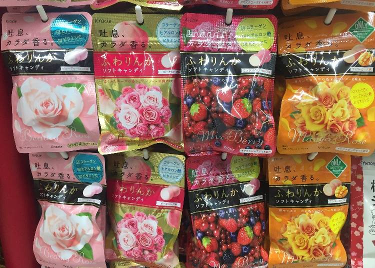 還有水蜜桃玫瑰口味、莓果玫瑰口味、芒果玫瑰