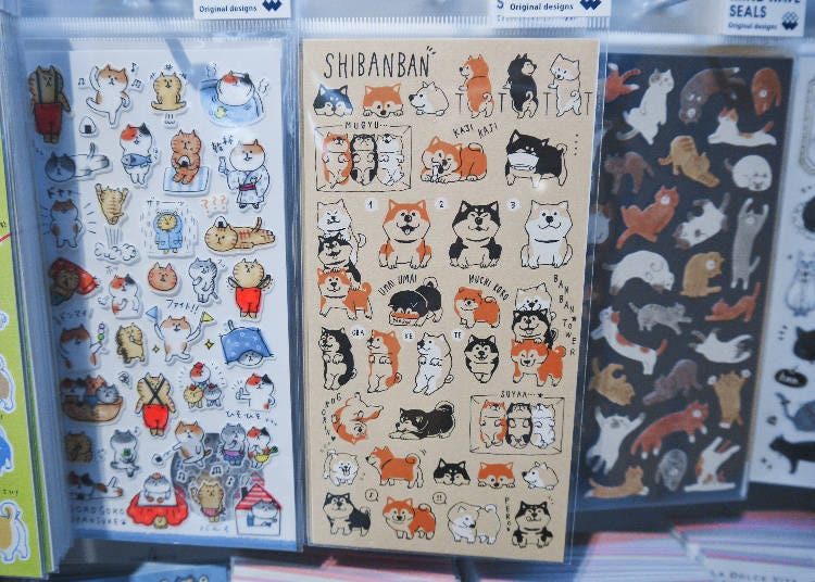 Shiba Inu sticker／しばんばんシール　ずらりん