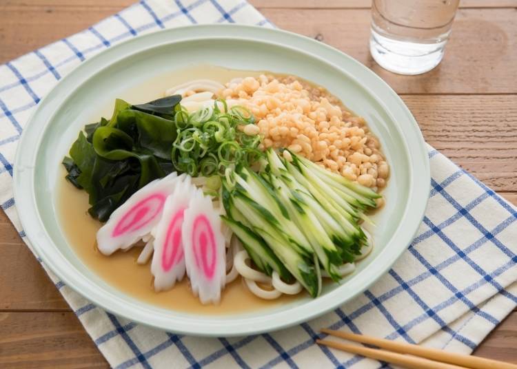 冷やしたぬきうどん