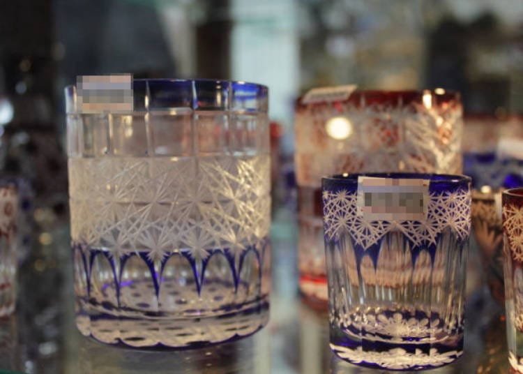 The glassware is created by highly skilled craftsmen with traditional techniques.