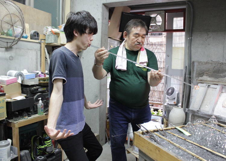 The finished bells are neatly arranged on the right-hand side.