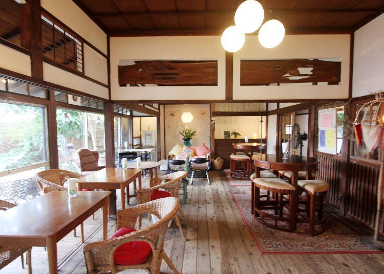 The café is in a renovated house with a history of over 90 years.