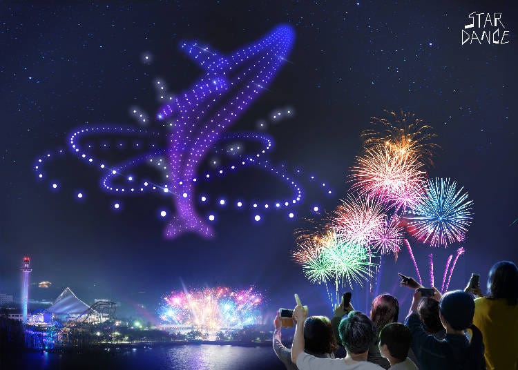 5. Experience the Japan Anime 'Drone Show' at Yokohama Hakkeijima Sea Paradise