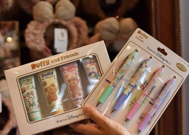 Duffy and Friends Ball Pens and Hand Cream, Sets of Four