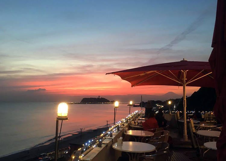 Panoramic view of Enoshima and Shichirigahama