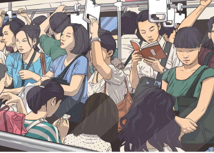10 Helpful Tips for Riding in Crowded Rush Hour Trains—from the Japanese People Themselves