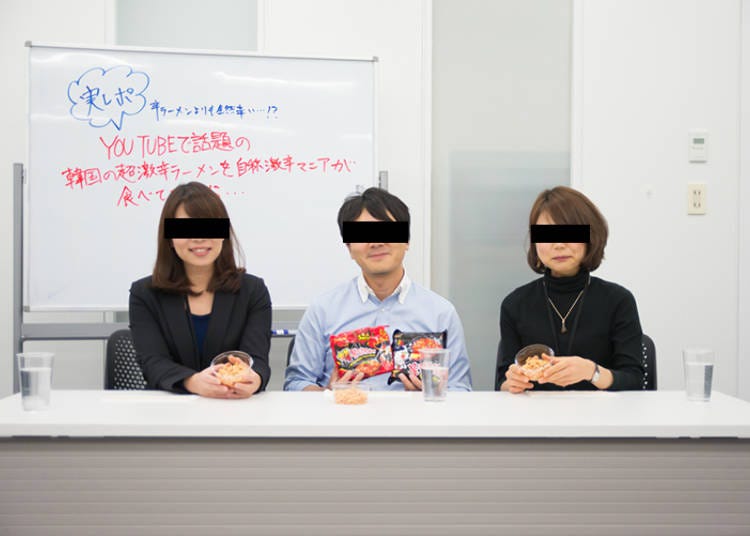 ▲左から「Lさん（台湾代表）」、「Kさん（韓国代表）」、「Wさん（日本代表）」