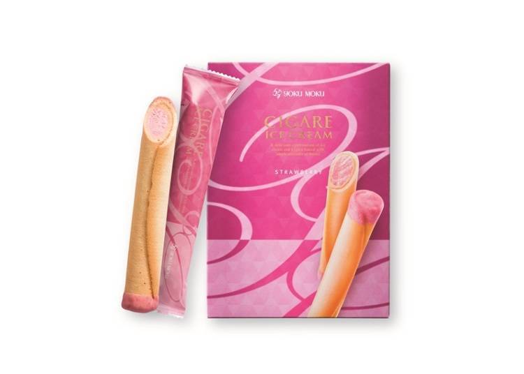 Take a Drag of Yoku Moku’s Strawberry Ice Cream Cigare at Tokyu Department Store Shibuya