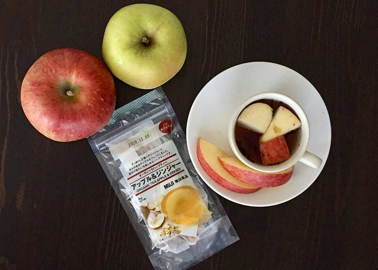 ▲Organic Apple and Ginger Tea ／オーガニックハーブティ アップル&ジンジャー 400yen