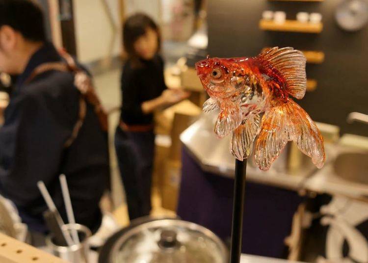 Amezaiku goldfish: 3,480 yen (tax included)