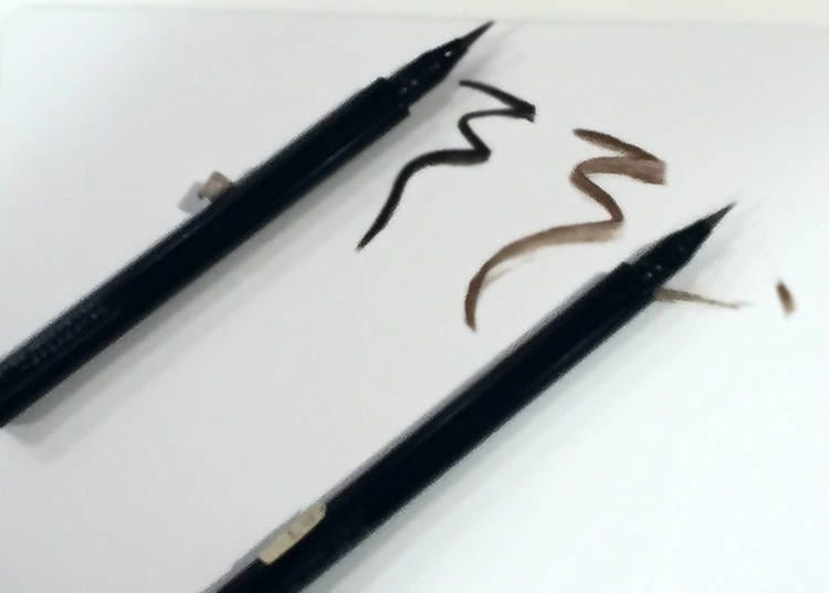 ▲Liquid Eyeliner（Black, Brown）／リキッドアイライナー（ブラック・ブラウン）800yen