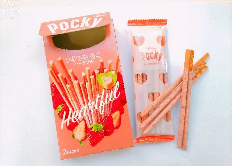 Pocky Crunchy Strawberry Heartful