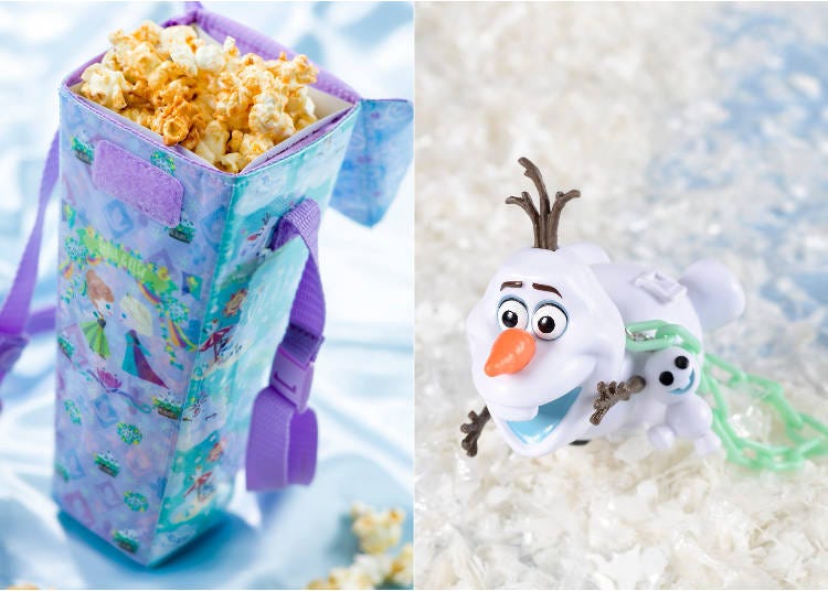 Regular box, with Souvenir Popcorn case, 1200 yen (Sales location: Popcorn Carts) / Gummy candy, with mini snack case, 880 yen (Sales location: Event booth)