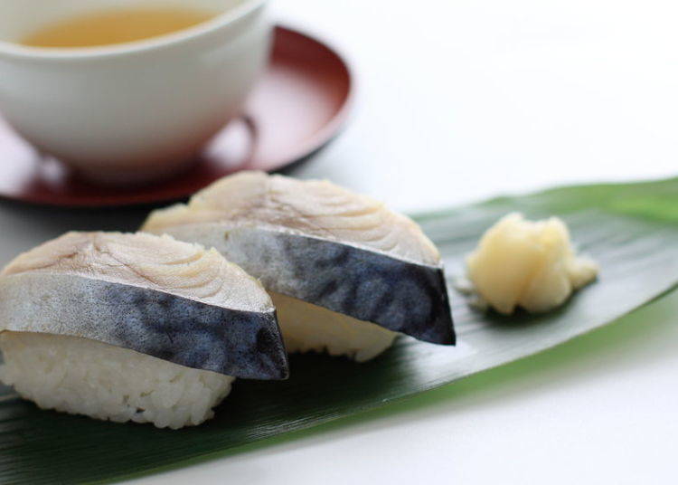 6. Shime-saba (marinated mackerel)