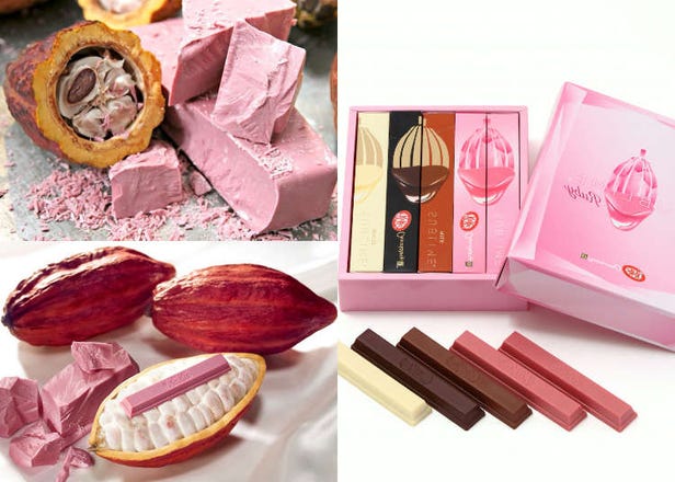 New KitKat 'Ruby' debuts in Japan - Naturally PINK Chocolate!