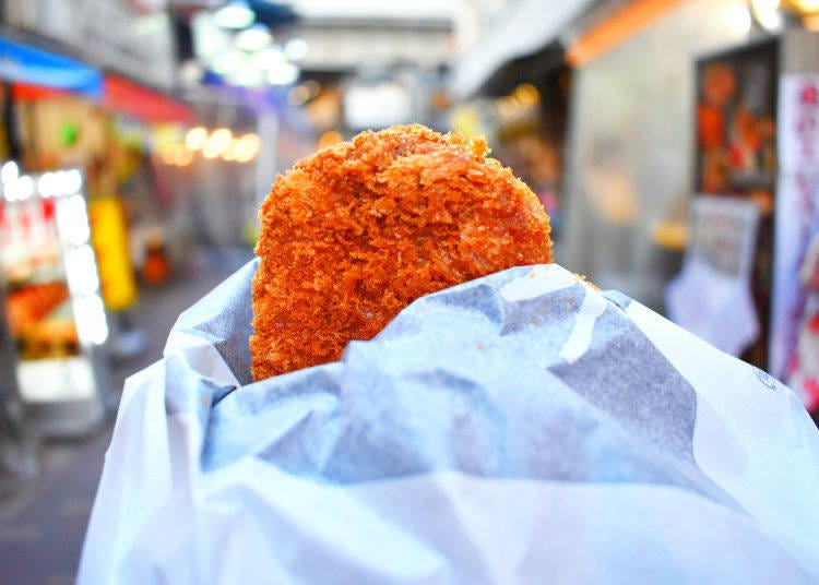 Menchikatsu (Ground meat cutlet, 200 yen)