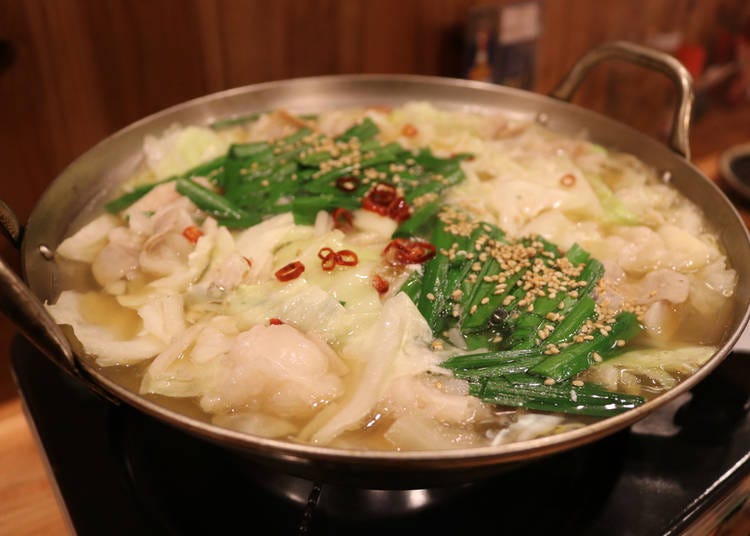 Motsu-Nabe, Motsu-Yaki, Pork horumon-yaki and Nikomi