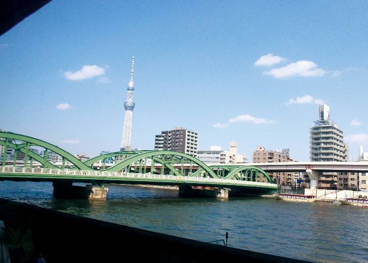 可以眺望東京下町的代表性河川景色