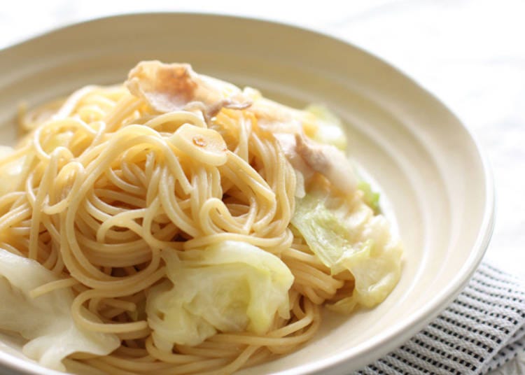 Shredded Squid Japanese Pasta Dish