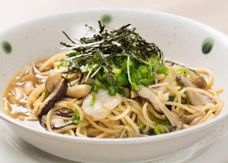 Japanese Pasta Dish with a Shoyu Sauce