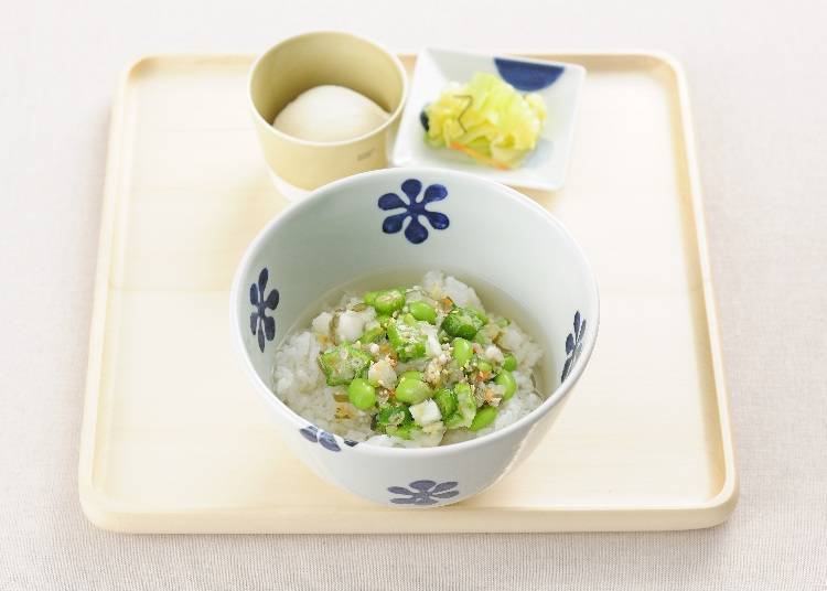 Bubudashi chazuke with pickled vegetables 500 yen