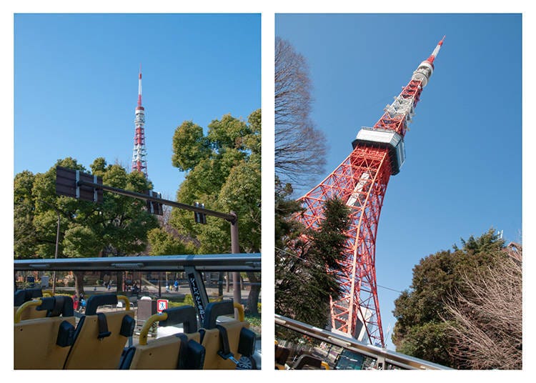 目光盯著它慢慢接近，零死角不管拍哪個角度都美的東京鐵塔，拿出相機好好記錄這一刻吧！