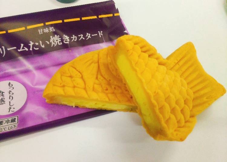 Custard Cream Taiyaki 130 yen (140 yen tax incl.)