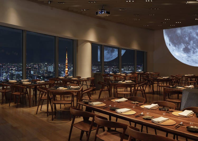 「Restaurant THE MOON」則是以月亮為靈感，走沉穩風格