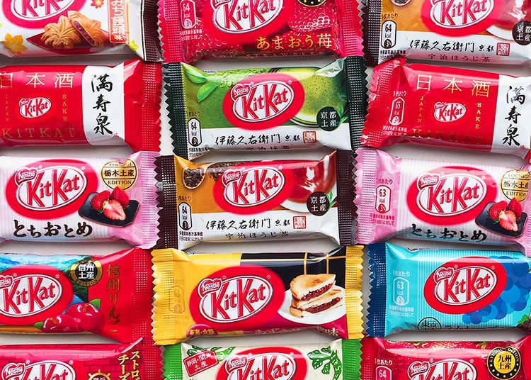 6. Gotta eat ‘em all! Stock up on the 300+ flavors of Japanese KitKat