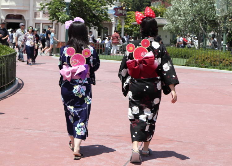 Guests can visit the park in yukata!