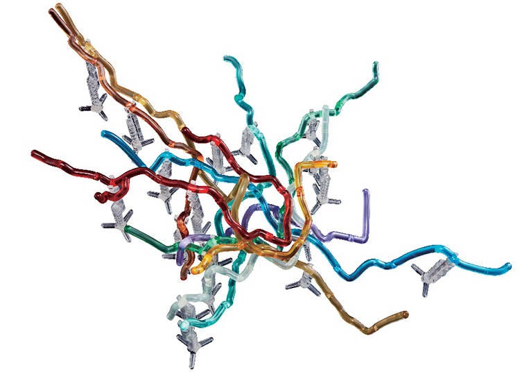 A cool and geeky 3D map of Tokyo’s subway map