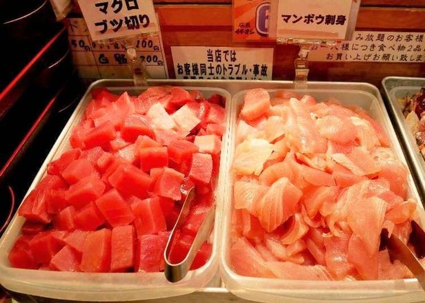 도쿄 맛집 - 우에노에서 산지직송의 신선한 해산물 다베호다이(뷔페)가 1200엔!
