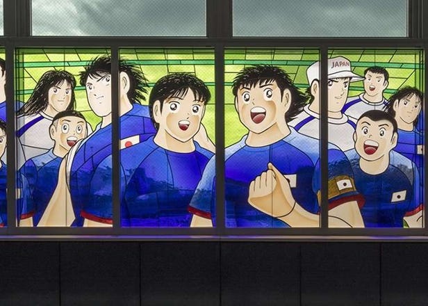 Captain Tsubasa in Saitama: The Soccer Legend Becomes a Giant Stained Glass Artwork!