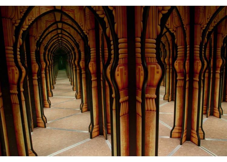 Get lost in this mirror maze where you can see yourself in every direction.