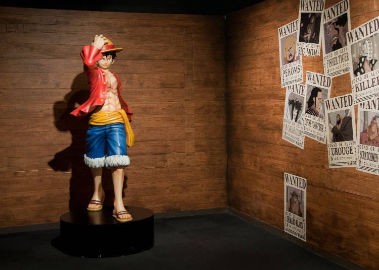 And don't forget to get a photo with the confident Luffy as he walks past the wanted posters.