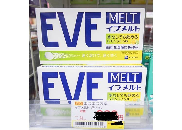 EVE MELT　8錠1,078日圓