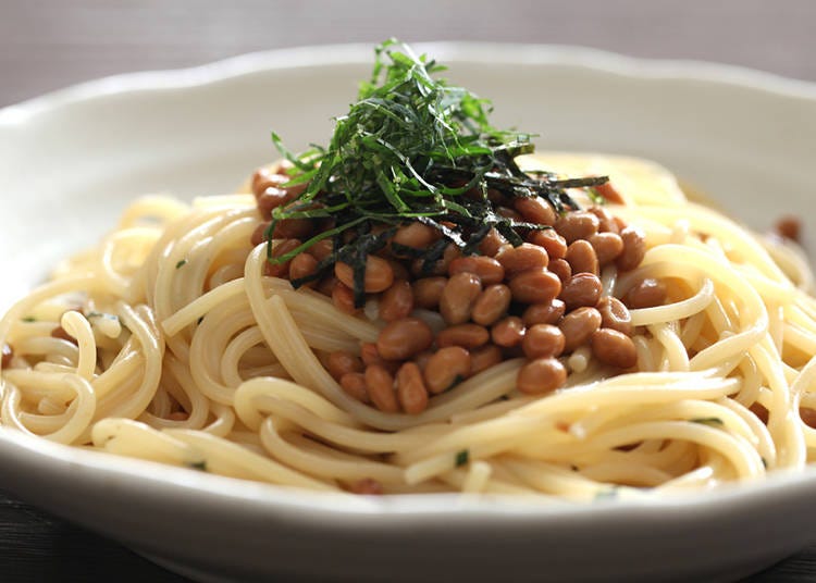From Italian cuisine: natto spaghetti