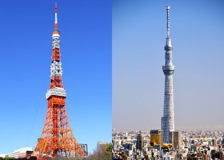 Checking Out Tokyo Tower and Tokyo Skytree!