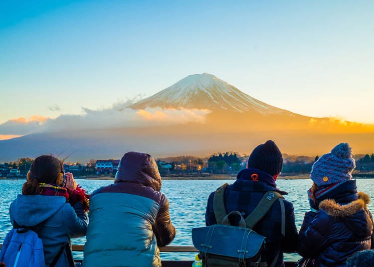 冬に青空が見れるなんて!日本は晴れの日が気持ちいい~!
