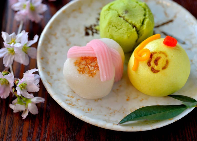 A wide selection of sweets. Japanese sweets are fantastic!