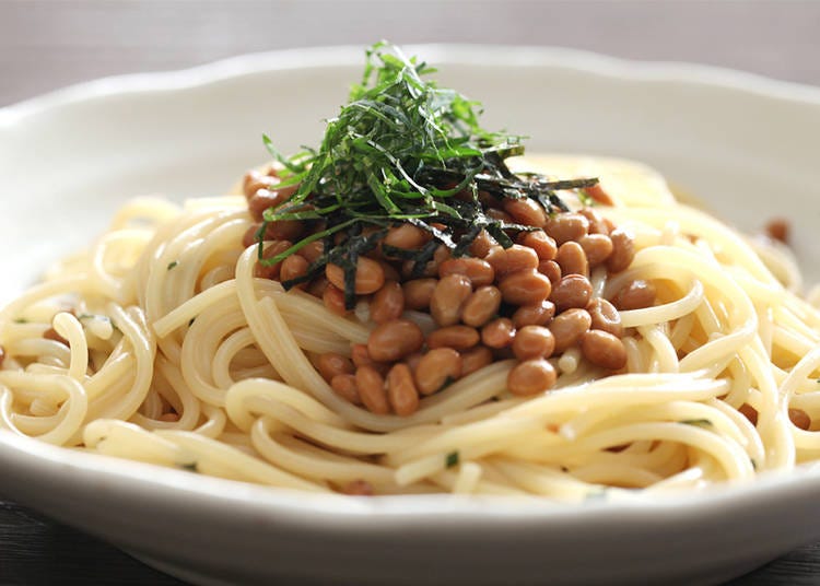 Nattō spaghetti