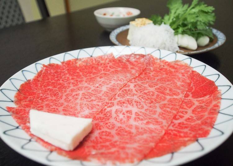 Sukiyaki A set for 2,900 yen